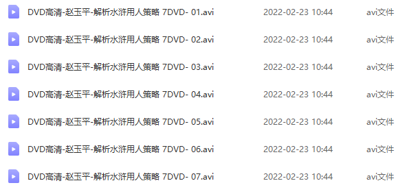 赵玉平-解析水浒用人策略 7DVD