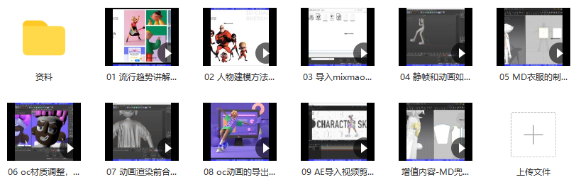 昼研社C4D创意设计课程 灰昼-C4D ip 角色绑定