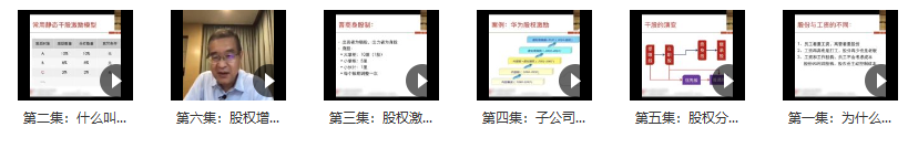 马方讲股权干股 6集