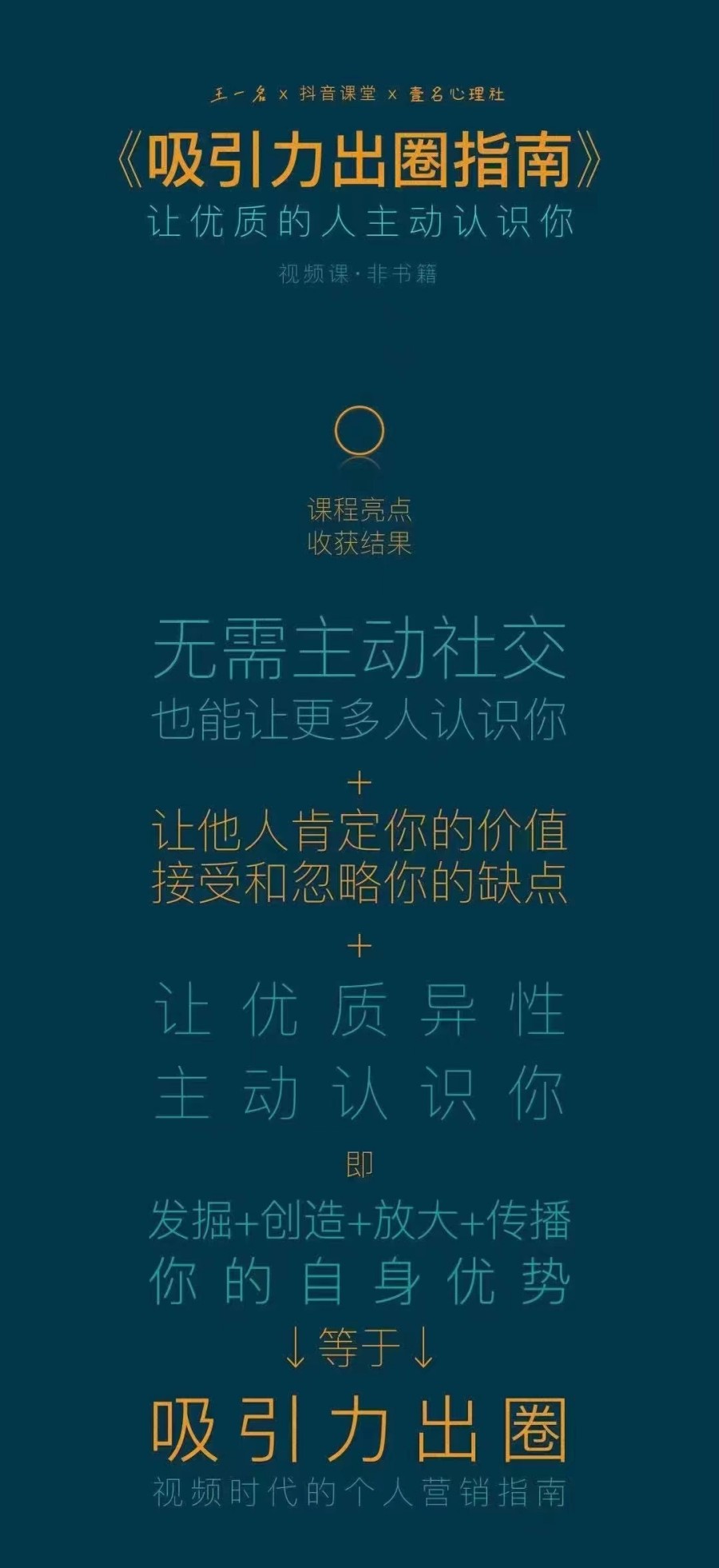 吸引力出圈指南让优质的人主动认识你个人品牌营销