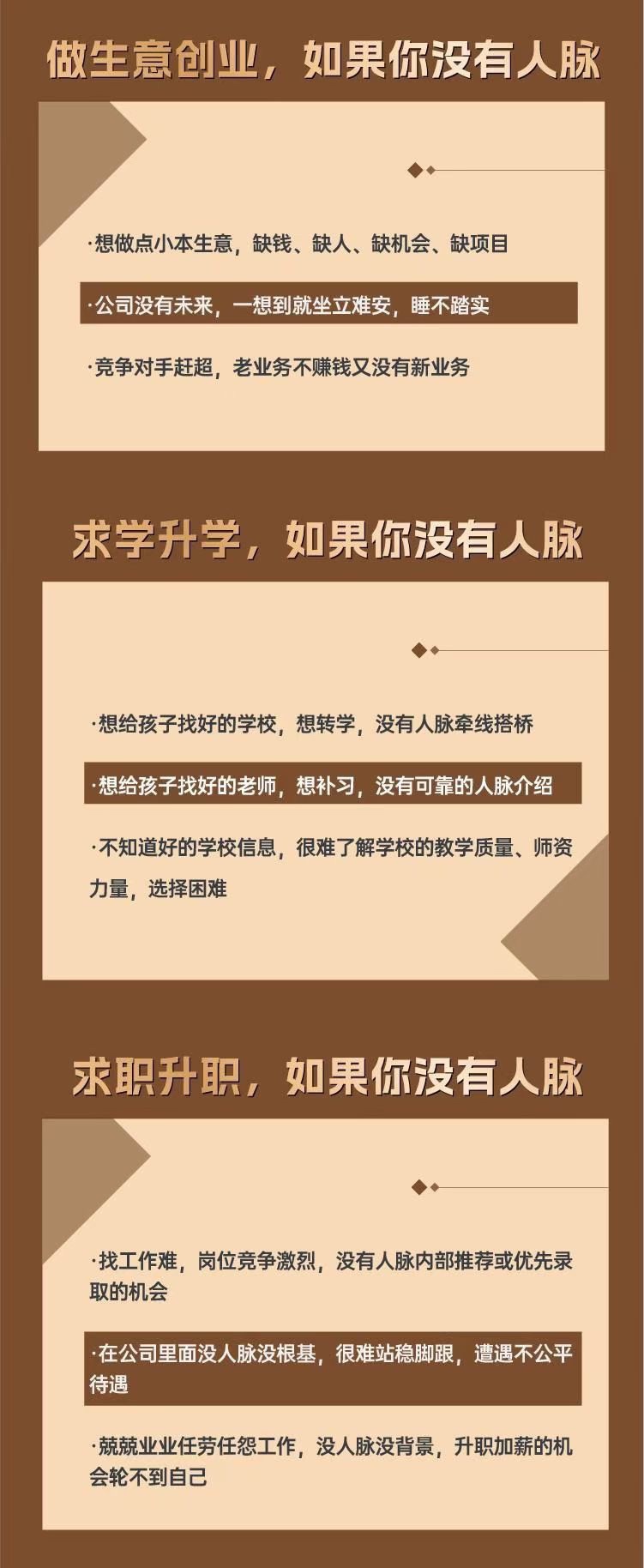 付总人脉经营课程 拓展人脉 维系人脉 结交贵人 人脉圈