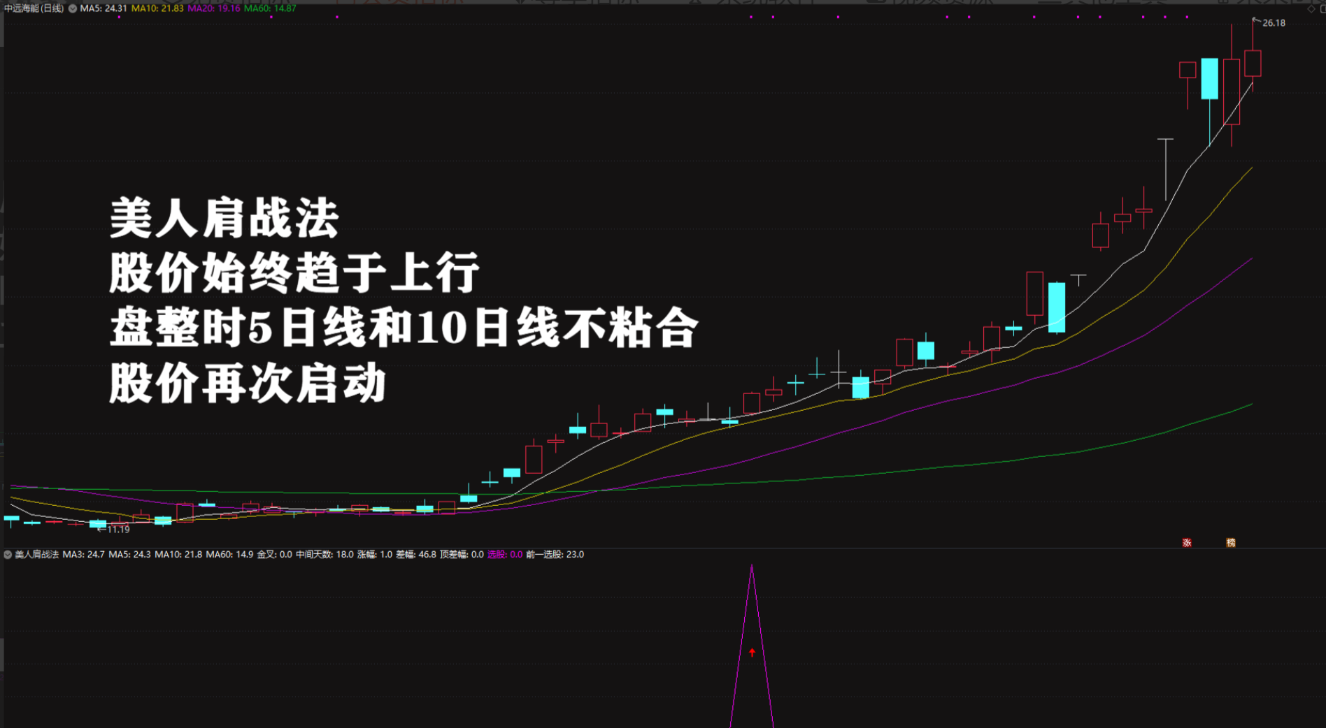2026绝品指标二次起涨【美人肩战法】主力吸筹洗盘拉升趋势选股无未来电…