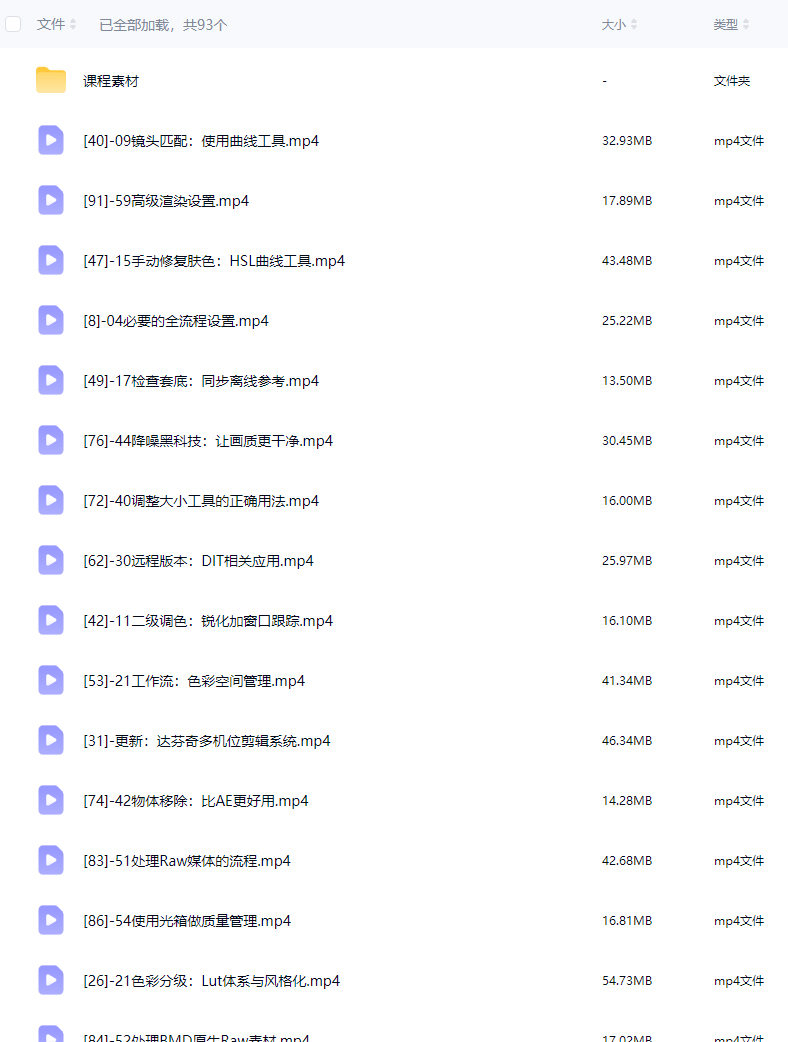 虚空光影达芬奇剪辑调色全流程核心必修课