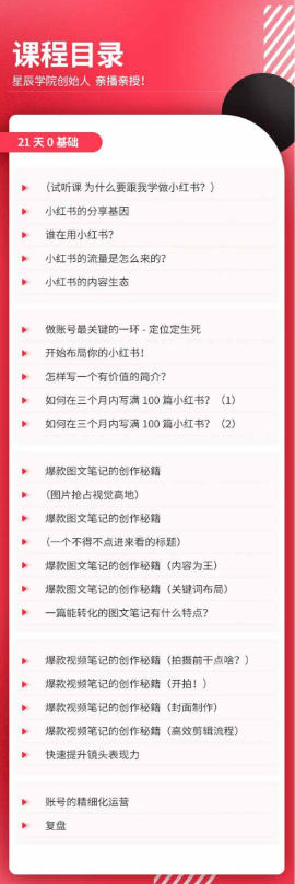 21天0基础小红书实操训练营|从账号搭建、流量逻辑到爆款笔记、垂直变…