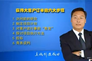 鲁百年-获得大客户订单的六大步骤 视频课6节