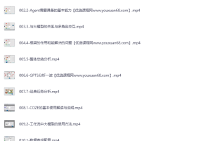 AI大模型应用Agent项目实战155节