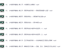 【夸克免费】《中医哲学基础》12集