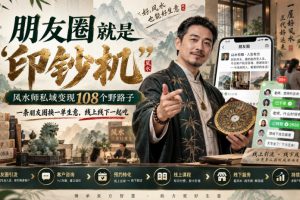 朋友圈就是“印钞机”，风水师私域变现108个野路子，一条朋友圈换一单…