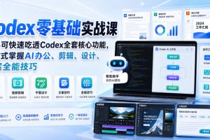 Codex零基础实战课，新手可快速吃透Codex全套核心功能，一站式掌握AI办…