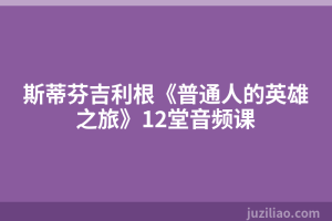 斯蒂芬吉利根《普通人的英雄之旅》12堂音频课