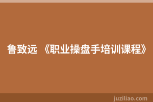 鲁致远 《职业操盘手培训课程》