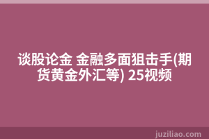 谈股论金 金融多面狙击手(期货黄金外汇等) 25视频
