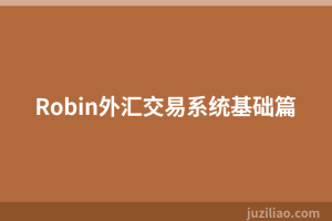 Robin外汇交易系统基础篇