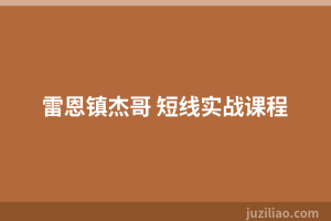 雷恩镇杰哥 短线实战课程