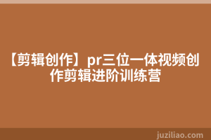 【剪辑创作】pr三位一体视频创作剪辑进阶训练营