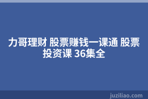 力哥理财 股票赚钱一课通 股票投资课 36集全