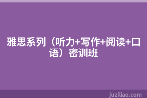 雅思系列（听力+写作+阅读+口语）密训班