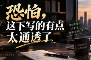 灏泽叔最新付费文章:恐怕,这下写的有点太通透了