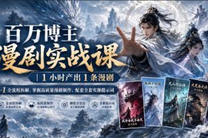 百万博主漫剧实战课｜1小时产出1条漫剧，全流程拆解，掌握高质量漫剧制…