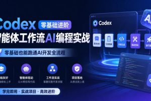 Codex零基础进阶智能体工作流AI编程实战，零基础也能跑通AI开发全流程…
