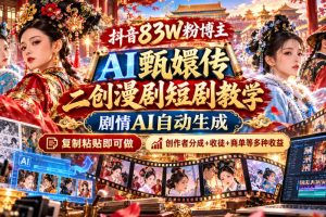 影视二创漫剧步骤含去除原水印