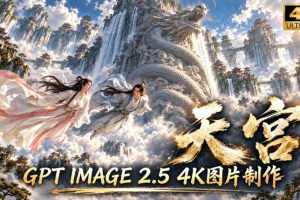 GPT Image 2.5实测!4K到底多清楚?皮肤、手指、修图与天宫场景全面测…