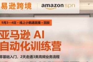老陈·亚马逊AI自动化训练营线上基础班