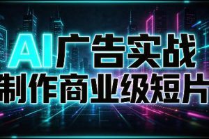 AI广告实战制作商业级短片