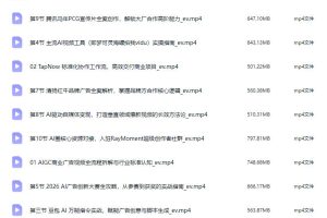 锐童学AIGC广告视频实战第3期2026【画质高清有课件】