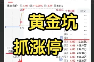 超短小师妹《黄金坑,抓涨停。黄金坑模式详细教学》2025.11.04