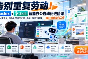 Codex加Skill办公自动化进阶课，搭建AI实习生
