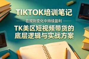 视界跨境TIKTOK4月17培训笔记，在规则变化中持续盈利，TK美区短视频带…
