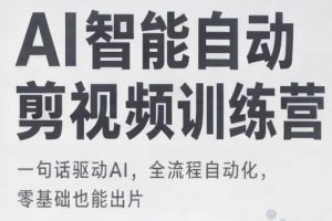 老艺·AI智能自动剪视频训练营