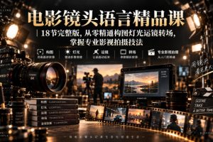 秦导电影镜头语言精品课18节完整版｜构图灯光运镜转场教程（百度夸克迅雷网盘）