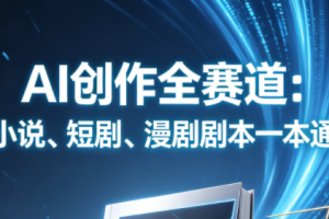 AI创作全赛道：小说、短剧、漫剧剧本一本通（更新）