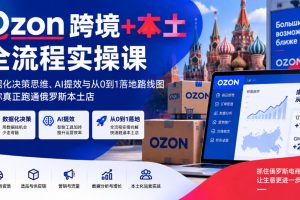 Ozon跨境+本土全流程实操课｜俄罗斯本土店开店教程（百度网盘）