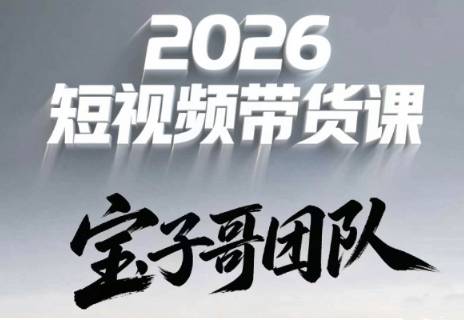 宝子哥头部团队短视频带货（更新9月）