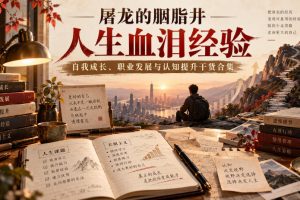 屠龙的胭脂井人生血泪经验|自我成长、职业发展与认知提升干货合集【文…