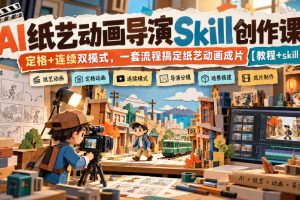 纸艺定格动画的分镜提示词流水线
