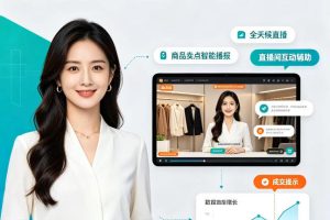 淘宝无人直播项目，AI数字人带货全天开播