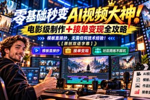 AI视频学院｜零基础电影级AI视频制作课程（百度网盘）