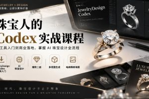 珠宝人的Codex实战课程｜JewelryDesign Codex安装入门【百度网盘】