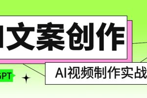 AI文案创作与AI视频制作实战课