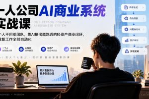一人公司AI商业系统实战课（自动化进阶+直播稿加餐｜百度网盘）