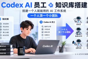Codex AI员工+知识库搭建，搭建一个人就能用的AI工作系统，一个人顶一…